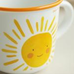 Cute Sunshine Ceramic Mug - 12oz Coffee Cup