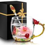Cute Glass Tea and Coffee Cup Set
