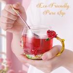 Cute Glass Tea and Coffee Cup Set