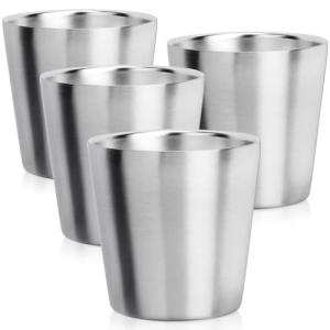 Beasea 4 Pack Stainless Steel Mini Cups