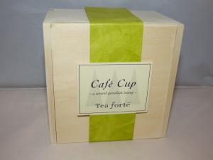 Porcelain Tea Forte Cafe Cup with Lid