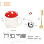 Kawaii Mushroom Mug Set for Tea and Coffee