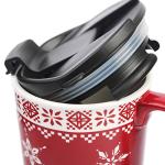 Snowflake Ceramic Coffee Mug with Gift Box