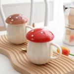 Kawaii Mushroom Mug Set for Tea and Coffee