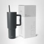 Modern 40 oz Insulated Travel Mug with Handle