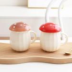 Kawaii Mushroom Mug Set for Tea and Coffee