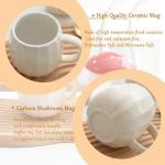 Kawaii Mushroom Mug Set for Tea and Coffee