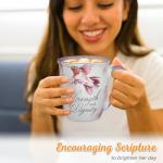 Inspirational Scripture Mug with Hummingbird Design