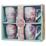 Botanic Floral Bible Verse Mug Set for Women