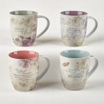 Botanic Floral Bible Verse Mug Set for Women