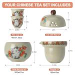 Cute Green Mini Tea Cups - Lucky Cat Design