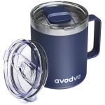 Insulated 12oz Coffee Mug with Two Lids