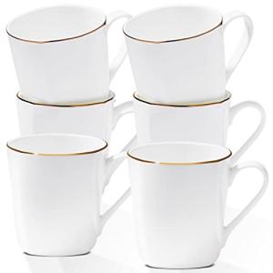 Gang Rinpoche Set of 6 Gold Trim Mugs