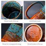 Set of 4 Ceramic Coffee Mugs - 12 Oz