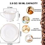 12-Piece Porcelain Espresso Cup and Saucer Set