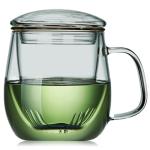 Large Glass Tea Cup with Infuser and Lid