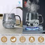 Large Glass Tea Cup with Infuser and Lid
