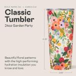 Corkcicle x Rifle Paper Co. Classic Insulated Coffee Mug - Keeps Drinks Cold 9 Hours - Triple-Insulated - Gift for Mom - Great for Mother's Day or Christmas - 16 oz - Garden Party Cream