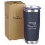 Inspirational Scripture Travel Mug - Strong & Courageous