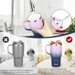 Insulated 20 oz Travel Mug with Handle and Straw