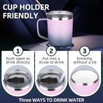 Insulated 20 oz Travel Mug with Handle and Straw