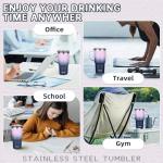 Insulated 20 oz Travel Mug with Handle and Straw