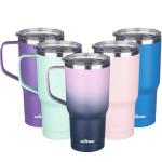 Insulated 20 oz Travel Mug with Handle and Straw