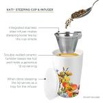 Double-Walled Ceramic Kati Tea Cup with Infuser