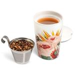 Double-Walled Ceramic Kati Tea Cup with Infuser