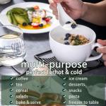 Extra Large White Bone China Mug Set of 2