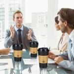 Lamosi 16OZ Coffee Cups, 16 Ounce To Go Cups with Lids, Stir Sticks and Sleeves, 16 Ounce Disposable Coffee Cups, 16 Ounce Black Hot Paper Cups for Home, Travel, Office (16OZ, 50 Pack)