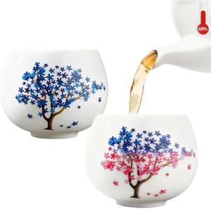 Cherry Blossom Heat Changing Tea Cups & Mugs
