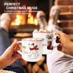 QIKSION Christmas Coffee Mugs Set of 6