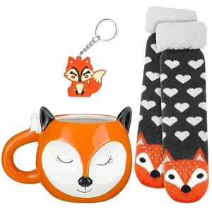 Funny Fox Mug Gift Set for Women