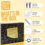 Yumbucha Reusable Boba Tumbler and Straw Set