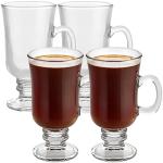 PARNOO Clear Glass Irish Coffee Mugs Set of 4