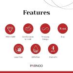 PARNOO Clear Glass Irish Coffee Mugs Set of 4