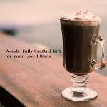 PARNOO Clear Glass Irish Coffee Mugs Set of 4