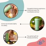 Mint Reusable Travel Mug with Double Wall Insulation