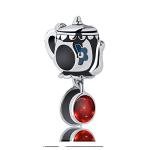 Sterling Silver Tea Kettle Charm for Bracelets