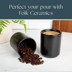 Dylan Double Walled Ceramic Cappuccino Cups Set