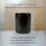 Dylan Double Walled Ceramic Cappuccino Cups Set