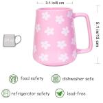 24 oz Purple Ceramic Coffee Mug for Beverages