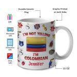 Funny Colombian Coffee Mug - I'm Not Yelling