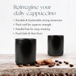 Dylan Double Walled Ceramic Cappuccino Cups Set