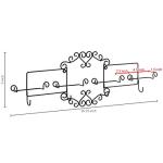 Vintage Black Metal Cup and Saucer Rack