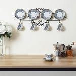 Vintage Black Metal Cup and Saucer Rack