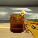 Cute Fishing Duck Tea Bag Holder and Rest