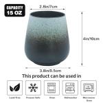 Large Handmade Ceramic Coffee Mug - 15 oz