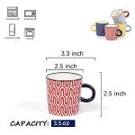 Set of 4 Assorted Espresso Cups for Coffee